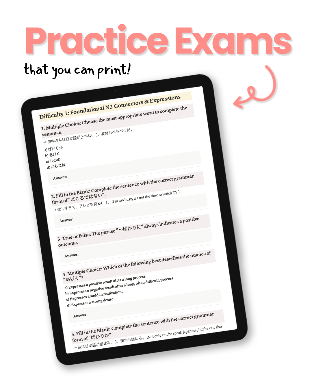 Japanese Grammar: N2 Edition