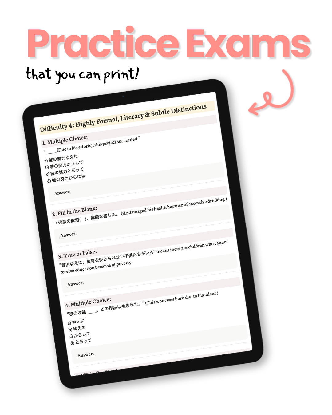 Japanese Grammar: N1 Edition