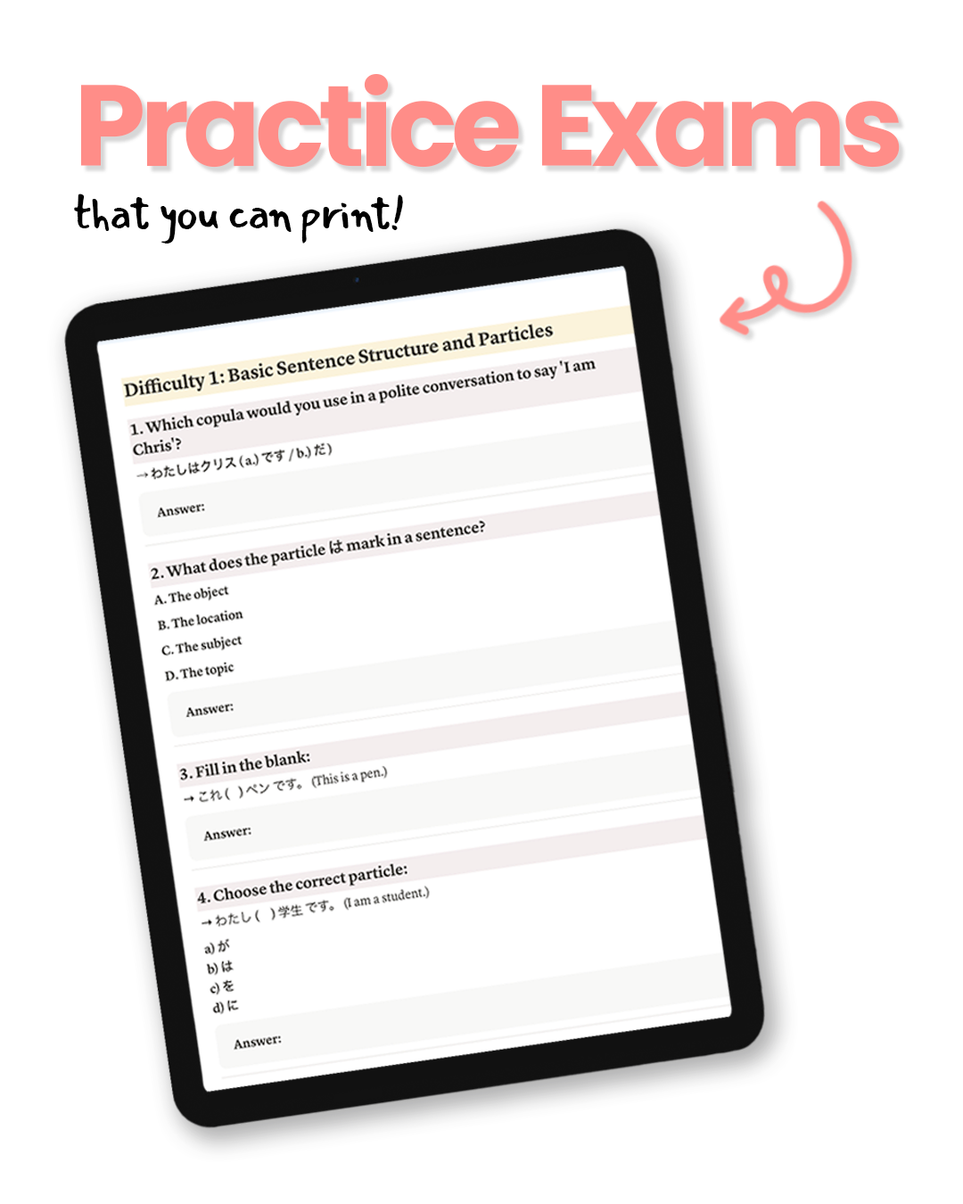 Japanese Grammar: N5 Edition + BONUS